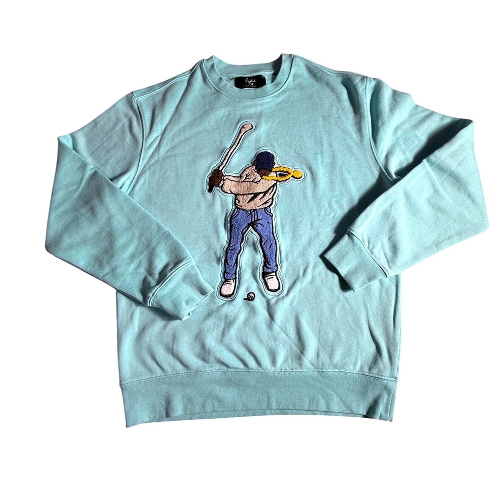 Swingman Core Eastside Golf Mens Mint Golfer Crewneck Sweatshirt Size M-1014